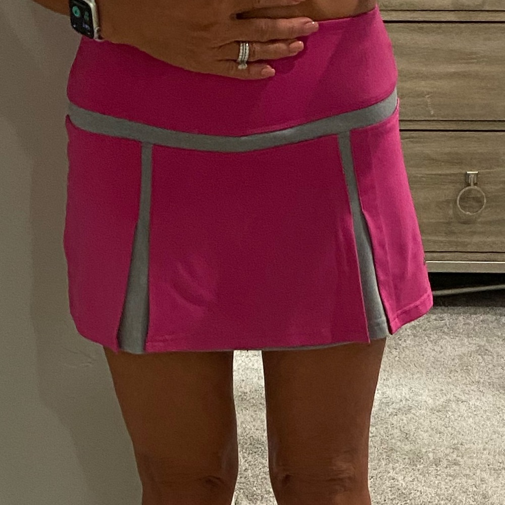 Pink & Grey Bolle Tennis Skirt XS
